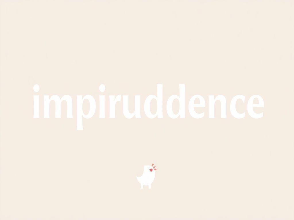 imprudence