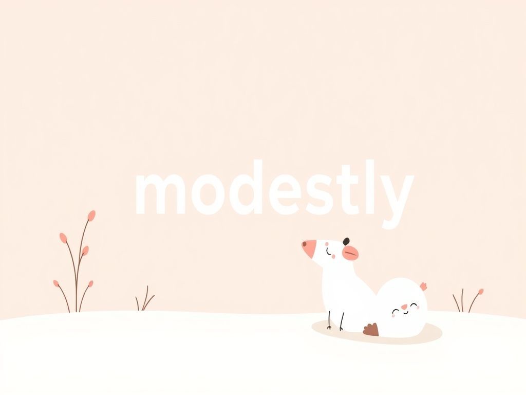 modestly